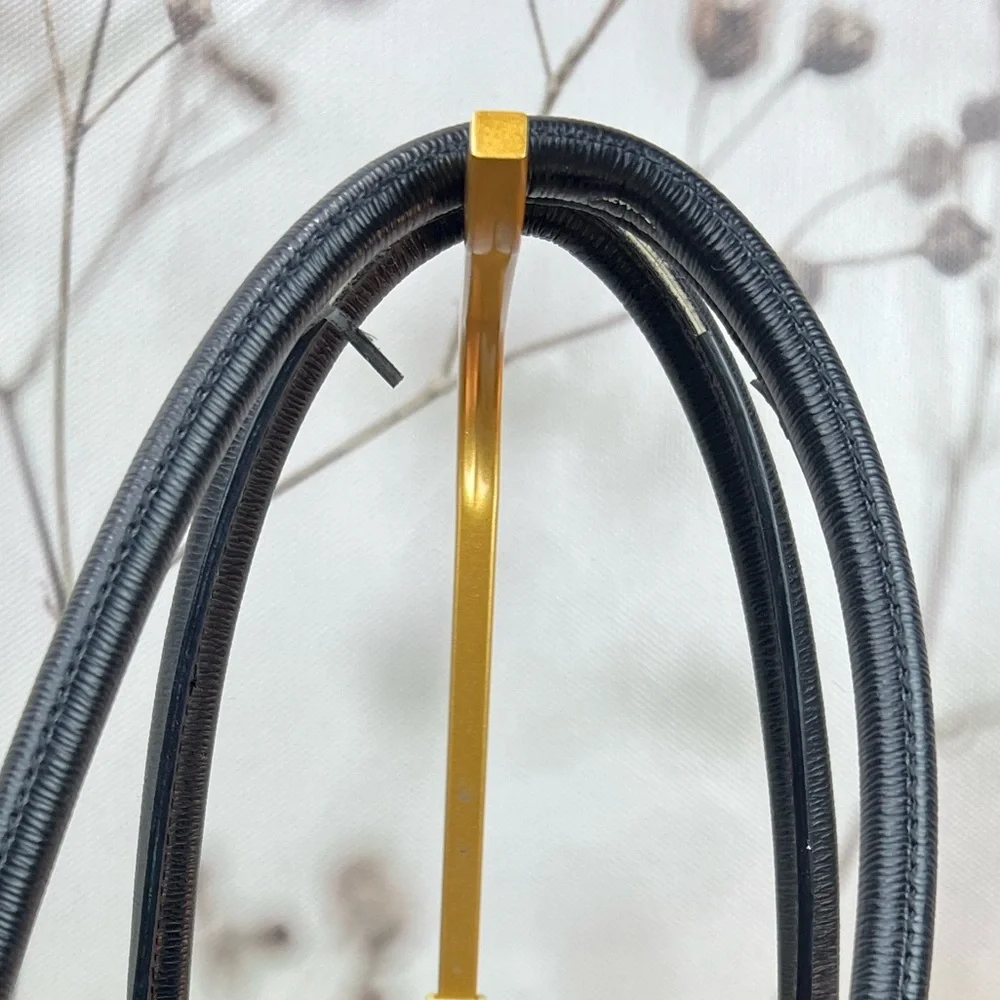 Lauren Ralph Lauren Black Saffiano Leather Tote Bag - Picture 14 of 14